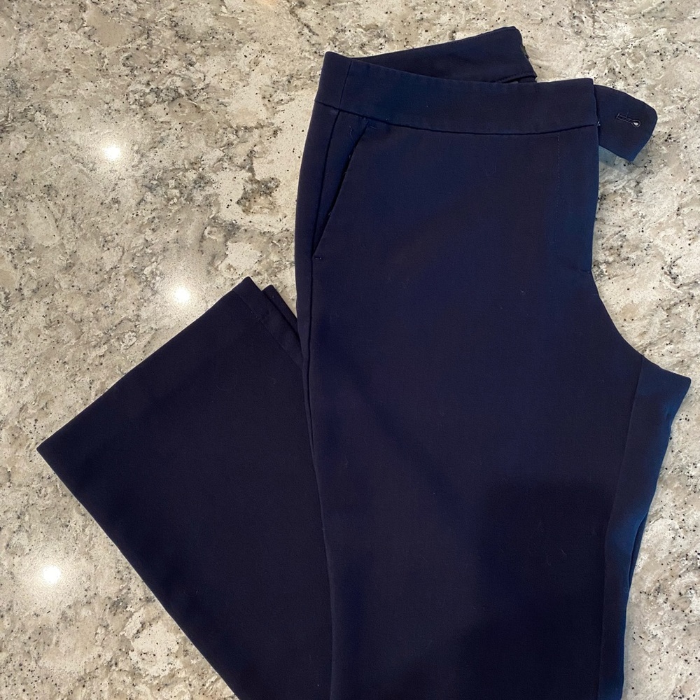 EUC Ann Taylor Factory navy blue trousers, size 8P